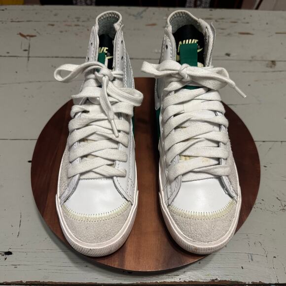 Nike Blazer Mid \'77 Mens Size 9.5 Jumbo Summit White Green Shoes DR8595-100 main image 6
